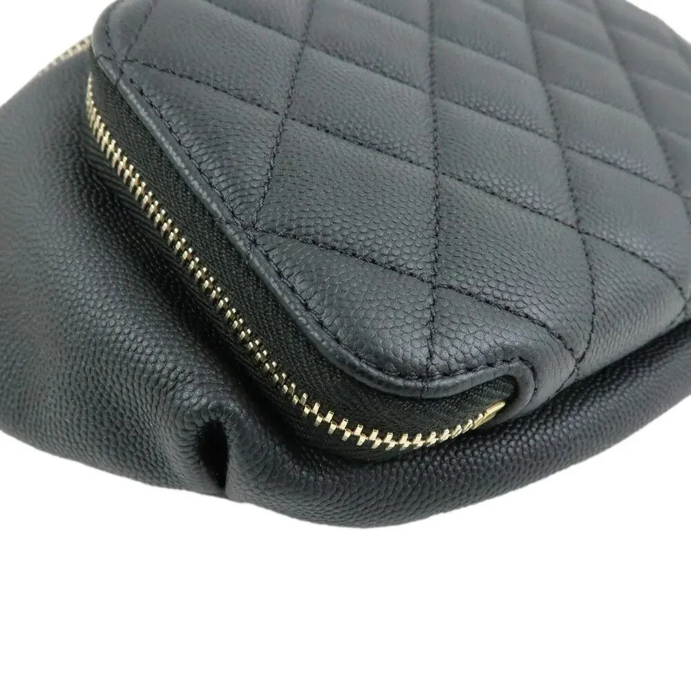 Chanel Matelasse Caviar Leather Belt Bag Black